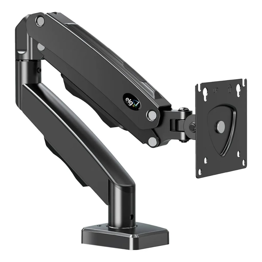 Suporte Monitor Braço Articulado Ajustável Mesa Nb F80 Ajustável De 17 Até 30 Preto