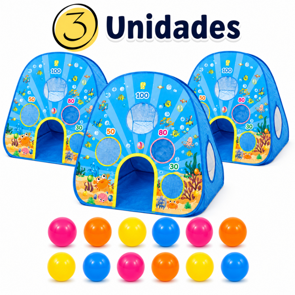 Kit Barraca Cabana toca Infantil Divertida Festa Pijama Bolinhas