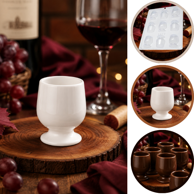 1~10 Forma Simples Taça Pequena 1327  (G7) em Acetato BWB Para Bombom e Doces de Chocolate e Confeitaria. (CHOCO)