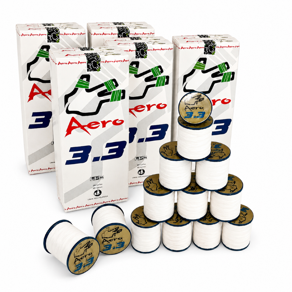 12 Linha Aero 3.3 de 500 Jardas Caixa com 12 para pipas
