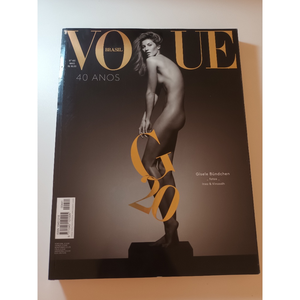 VOGUE BRASIL Nº441 - Edição Histórica Comemorativa dos 40 anos da Revista no Brasil
