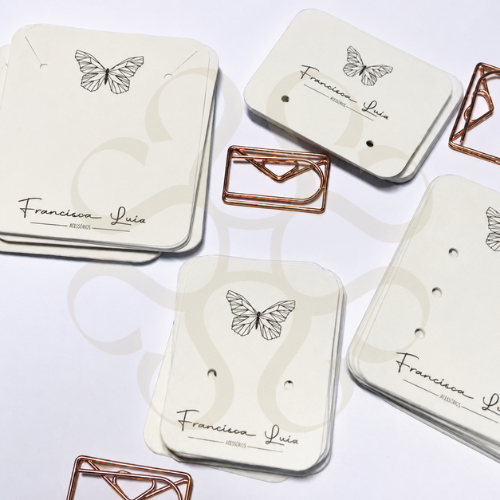 Cartela para Brincos e Colares personalizados - Tag Personalizada - Tag acessórios
