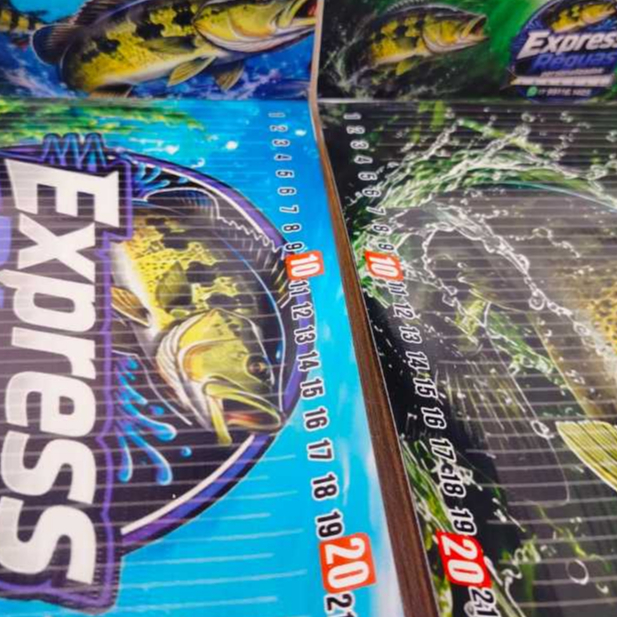 Régua para Medir Peixes Em Lona ou Adesivo para Barco de 1,00m de Comprimento x 20cm de Largura