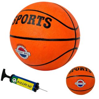Bola De Basquete Nº 3 Infantil + Bomba De Encher Manual Kit Completo Para Criança