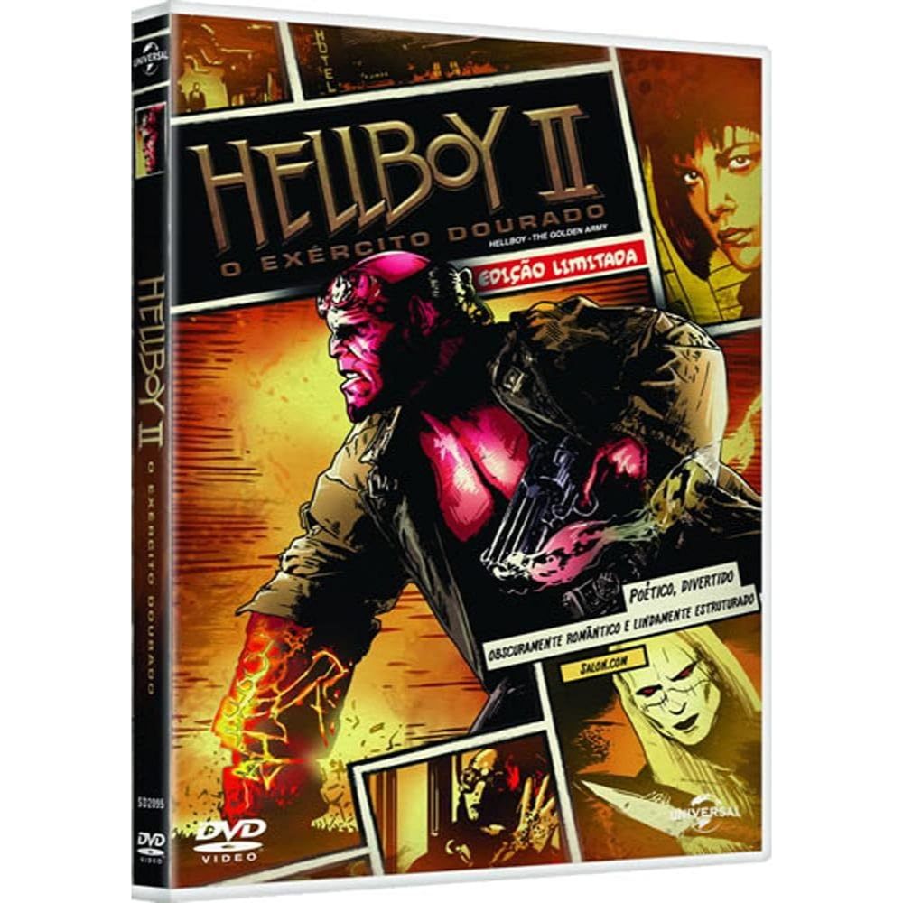 DVD Hellboy 2 - O Exército Dourado - Edição Limitada - Original - Novo - Lacrado