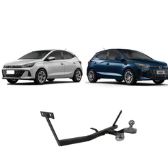 Engate Hyundai HB20 2012 a 2019 Reforcel Reboque Rabicho Protetor 500KG