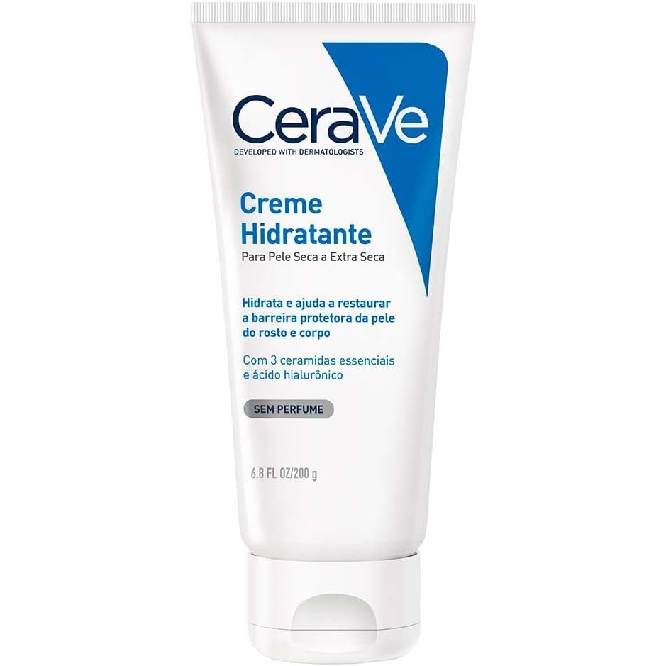 CeraVe Creme Hidratante para Pele Seca e Extra Seca Sem Perfume 200g