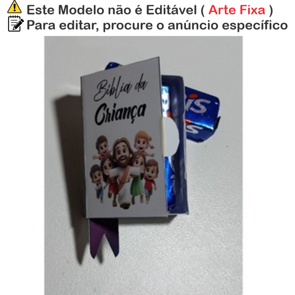 Lembrancinha dia das crianças Mini Bíblia Infantil – Fé e Doçura para Eventos Cristãos (15, 30 ou 60 un)