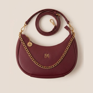 Bolsa Feminina Meia Lua Hobo Bag Alça De Corrente Moda Urbana Refinada Luxo