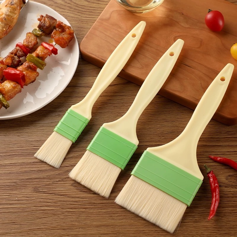 Kit 3 Pinceis Culinário Profissional Para Oléo Cozinha