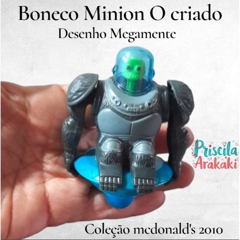 Boneco minion o criado Desenho Megamente coleção mcdonalds conforme fotos