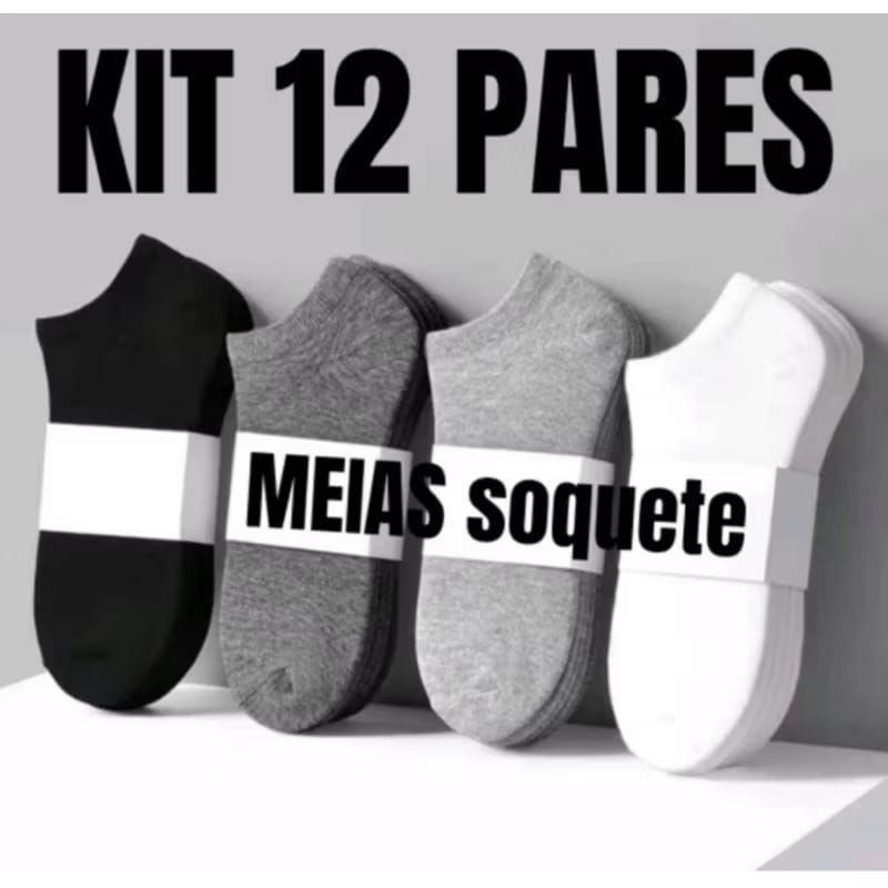 Kits de Meias Soquete Masculina e Feminina  Qualidade Premium