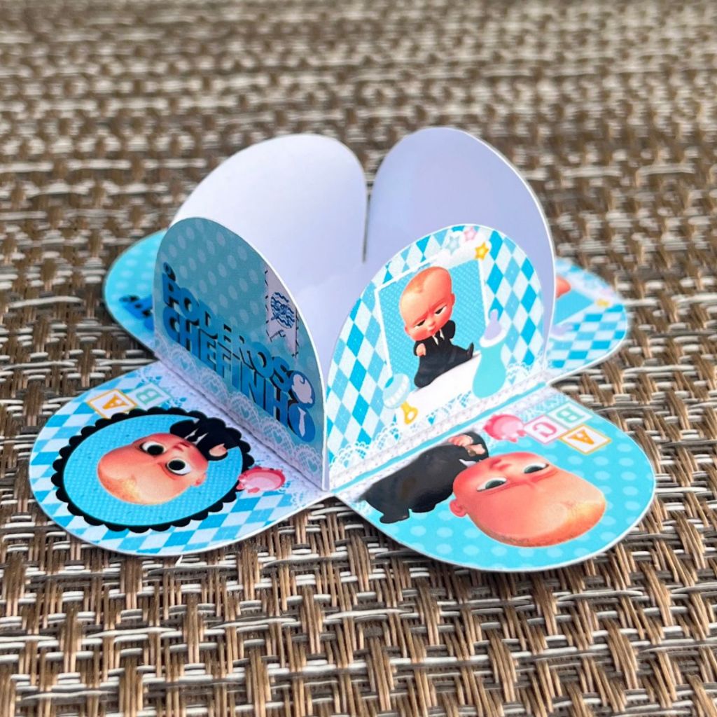 Forminha de doce brigadeiro Personalizada O poderoso Chefinho/4 pétalas - Festa de aniversário decoração O poderoso Chef