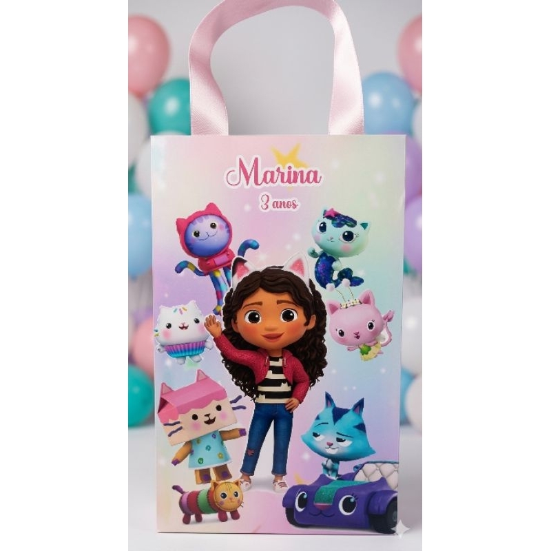 Sacolinha personalizada A casa mágica da Gabby tam P | Lembrancinha | aniversario | decoração A Casa magica da Gabby