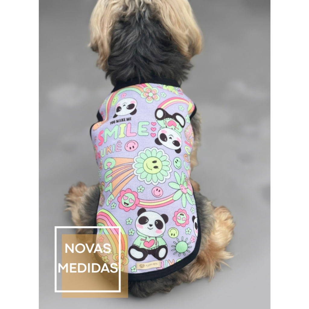 Roupa de Frio para Cachorro 100% Algodão Peluciada Blusa Pet P ao XGG - Smile