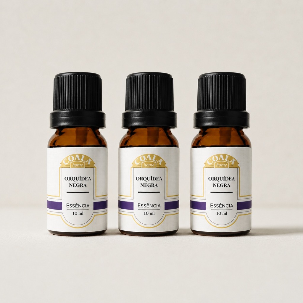 Kit 3 Unidades Coala Essência de Orquídea Negra 10ml