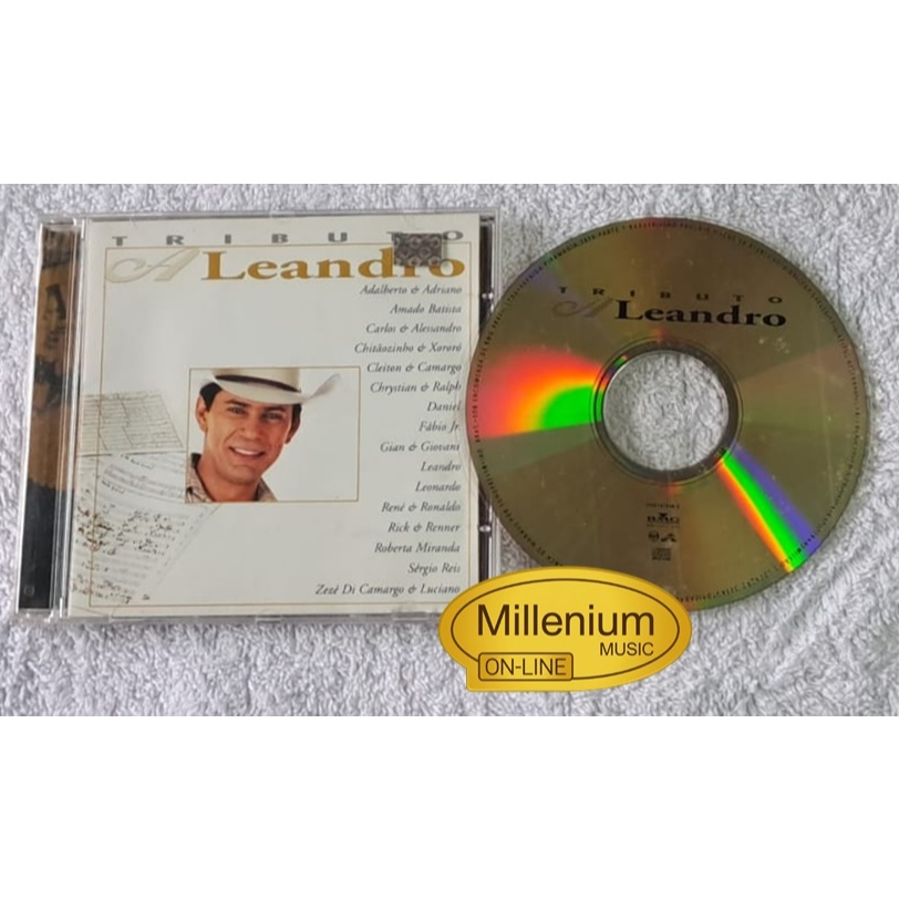 CD Tributo A Leandro 1998 Original Gravadora Colecionador Ótimo Estado