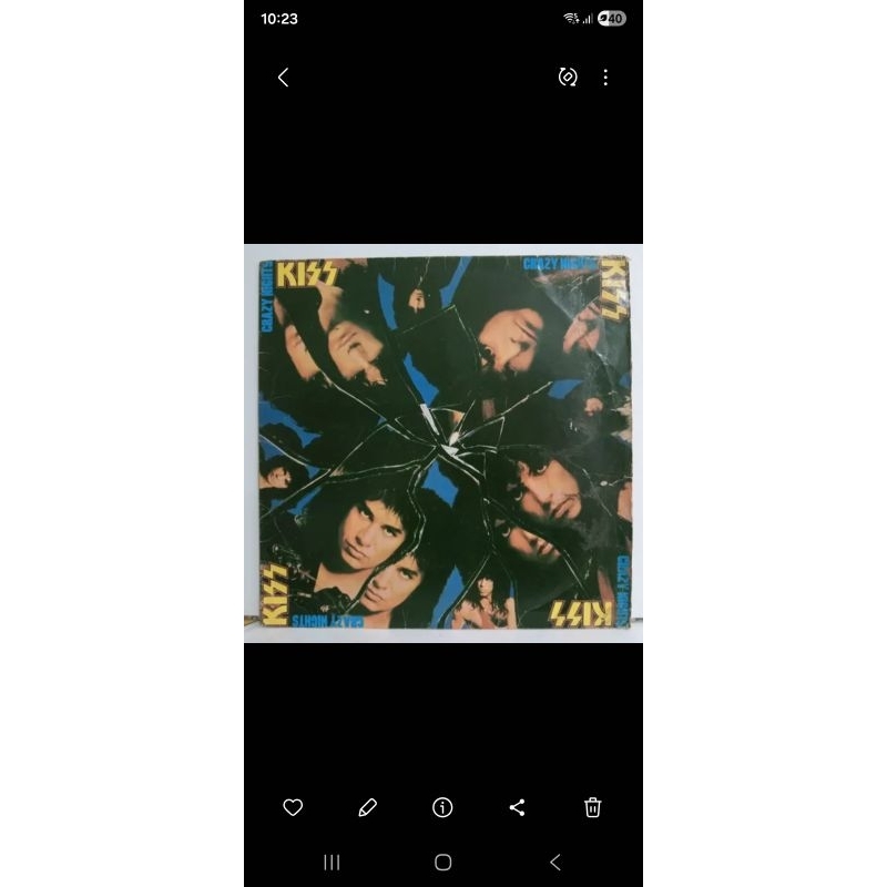lp Vinil Crazy Nights Kiss nacional 1987 ZERADAÇO