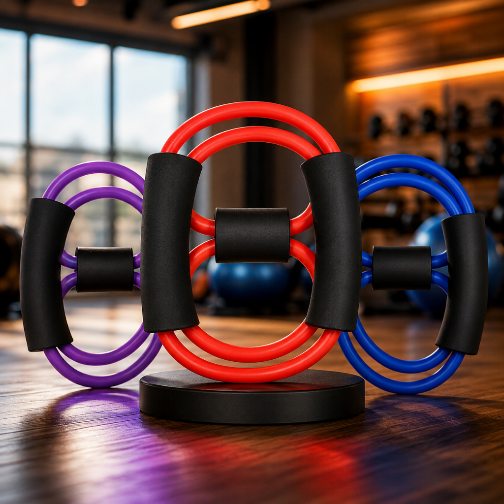 Elástico Extensor Treino Fitness em 8 EVA Academia Casa Musculação