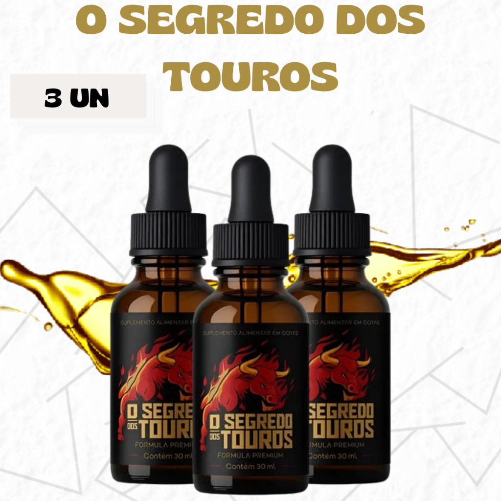 O Segredo dos Touros - Suplemento Alimentar - Mega Promoção - 3 Unidades