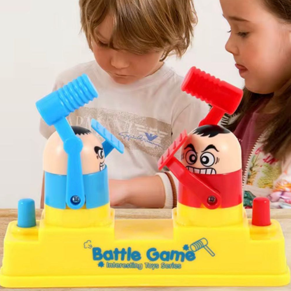 Jogos Bate Cabeça Cabeça de Martelo Battle Game 2 Jogadores Jogo Infantil Hummer Fight Sensorial