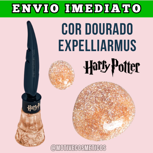 Delineador Líquido Dourado Expelliarmus Harry Potter Quem Aula de Feitiços 7ml