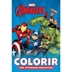 Livro de Colorir Atividades Educativas Marvel Avengers