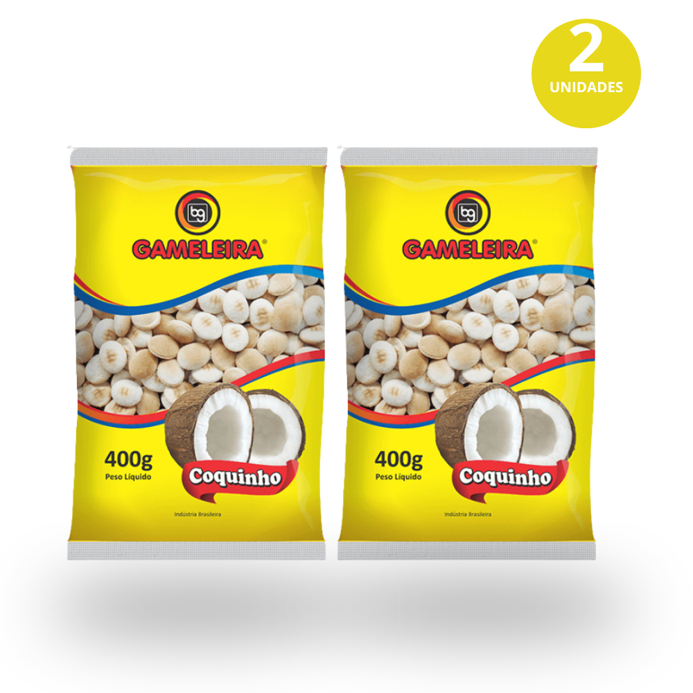 Kit 2x Biscoito Coquinho 400g - Gameleira