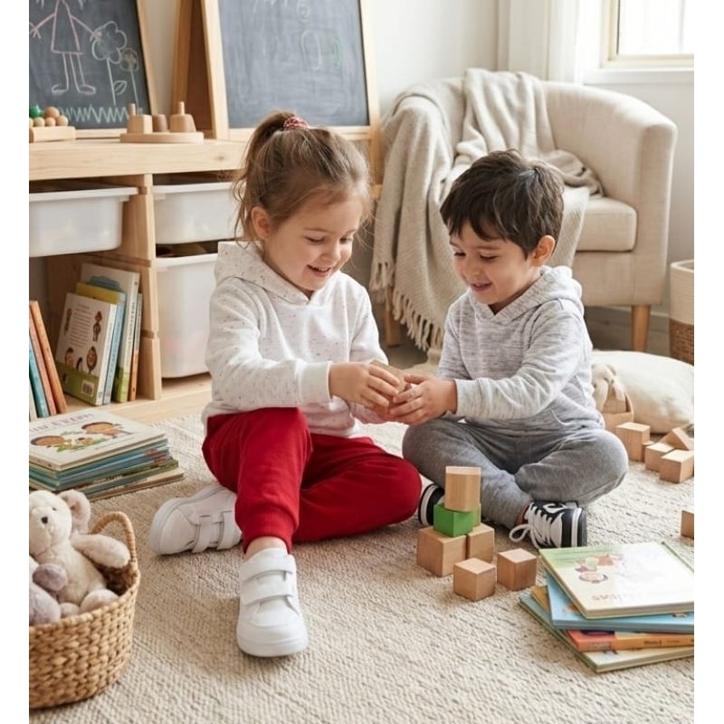 CONJUNTO MOLETOM INFANTIL COM CAPUZ FEMININO E MASCULINO SUPER CONFORTÁVELMODA INVERNO ESTILOSO QUENTINHO