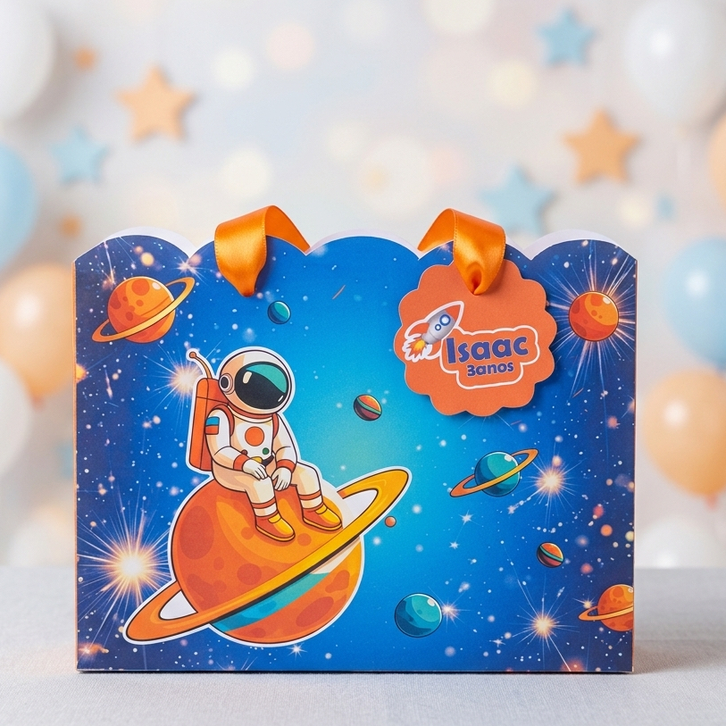 Sacolinha Personalizada ASTRONAUTA/Lembrancinha / Aniversário