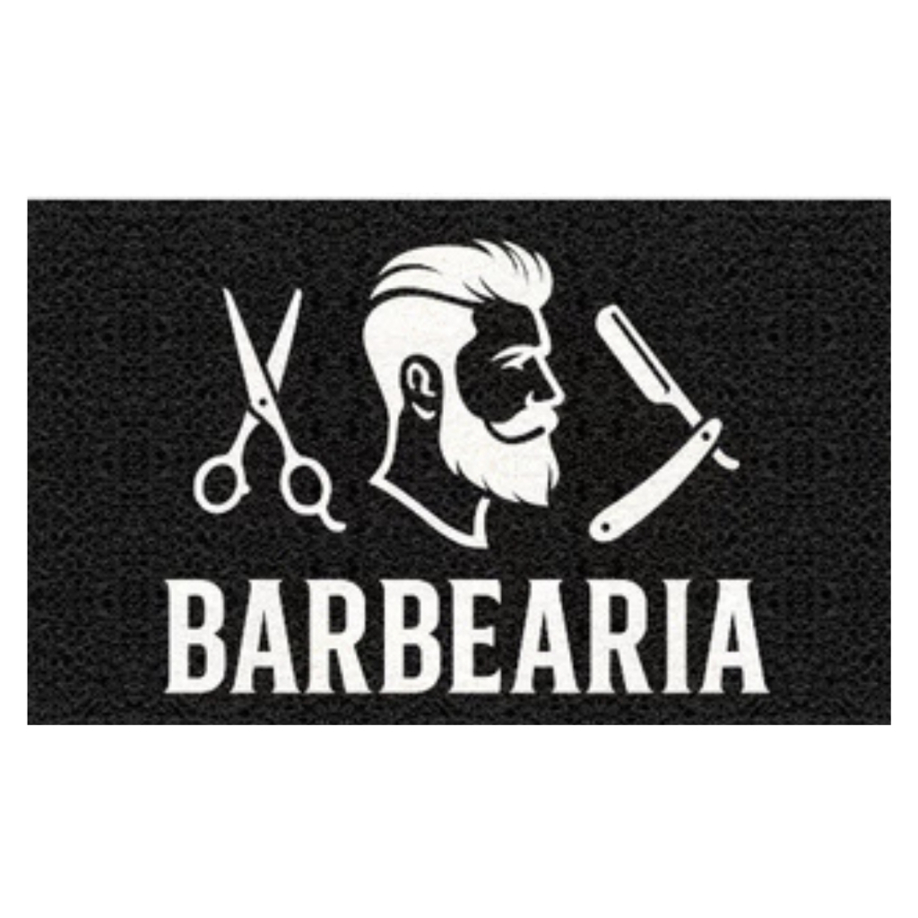 Tapete Capacho  Porta Entrada Barbearia Antiderrapante Retem Sujeira Diversos Tamanhos e Modelos