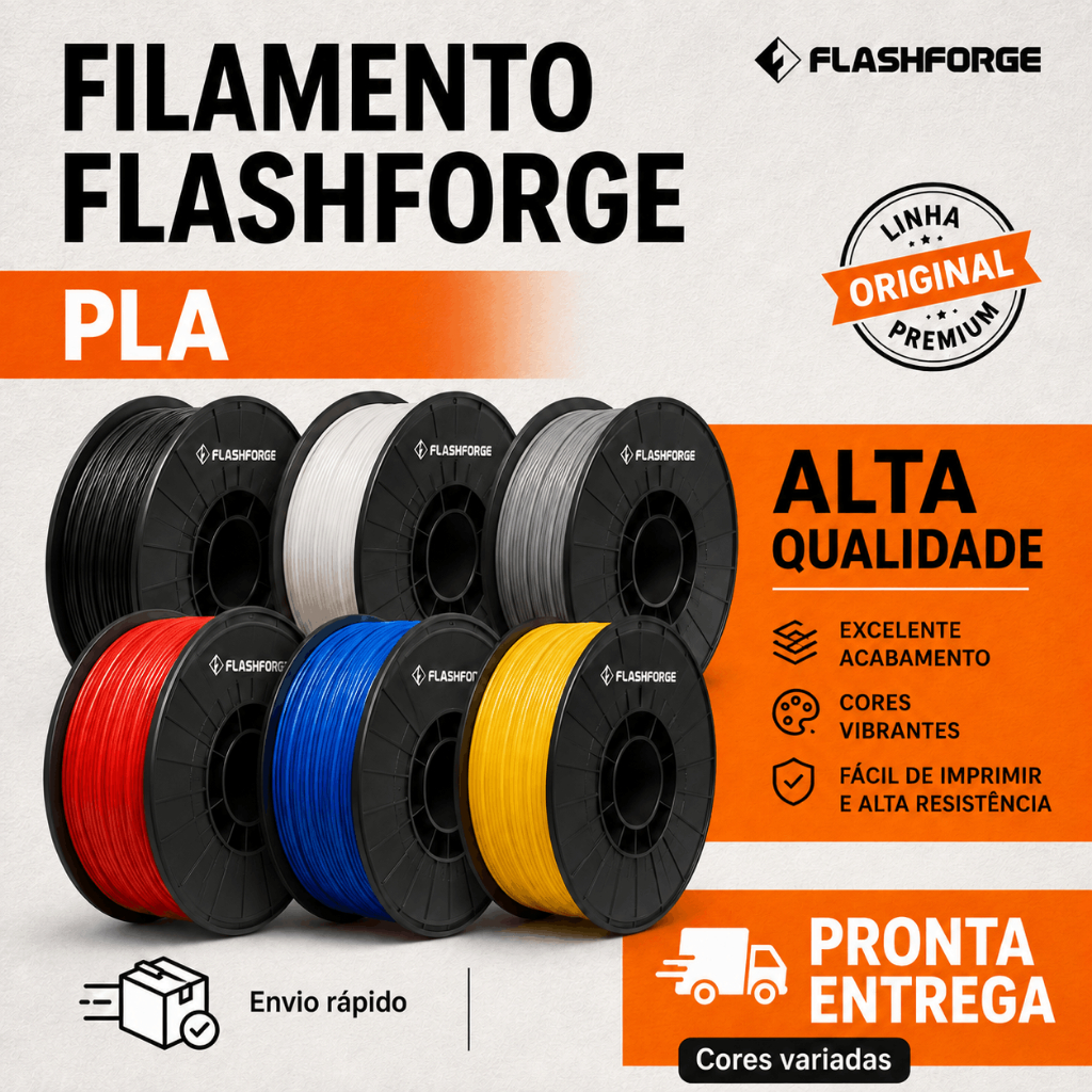 Filamento FlashForge PLA 1.75mm 1kg Para Impressora 3d