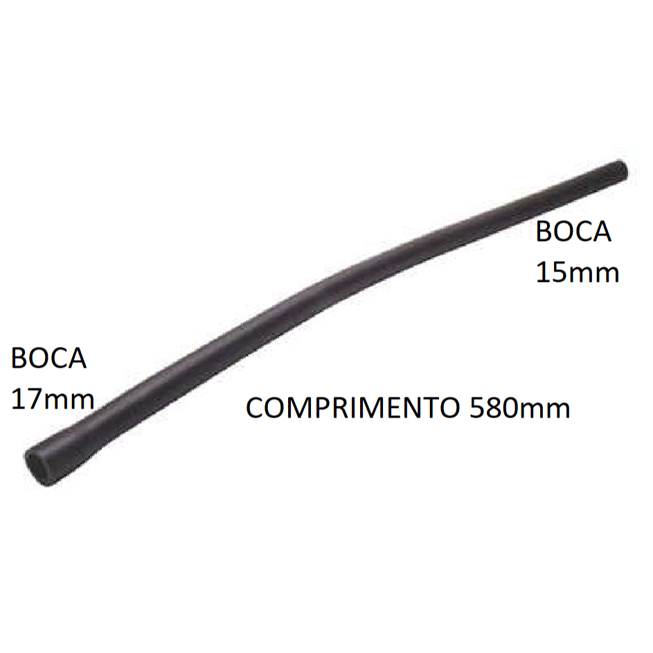 MANGUEIRA RESPIRO TANQUE COMBUSTIVEL 580MM ESCORT CHT 1.6 1986 1987 1988 1989