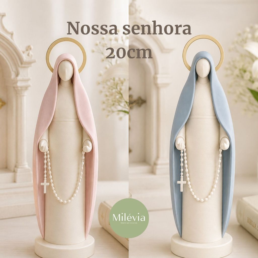 decoração religiosa nossa senhora | estatua, imagem sacra, presente batizado, imagem santa, católica
