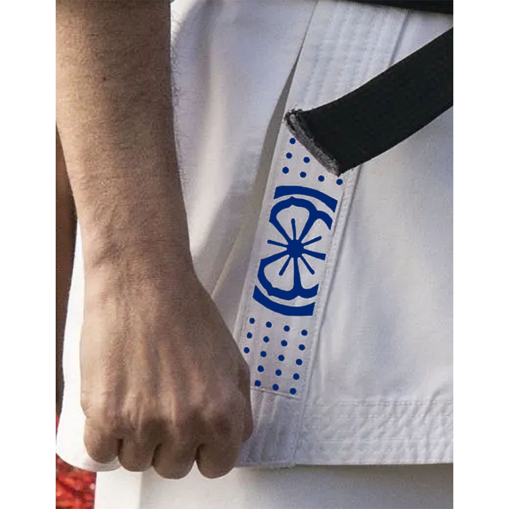 Logo de Lapela Kimono Karatê Kid Cosplay Adesivo Têxtil Termocolante aplicar com Ferro de Passar