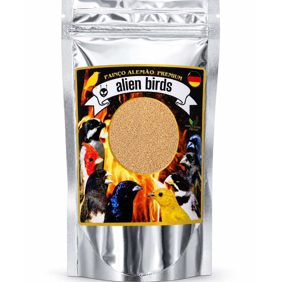 Semente Painço Alemão Original Alien Birds 200g  Semente  Premium (Branca)