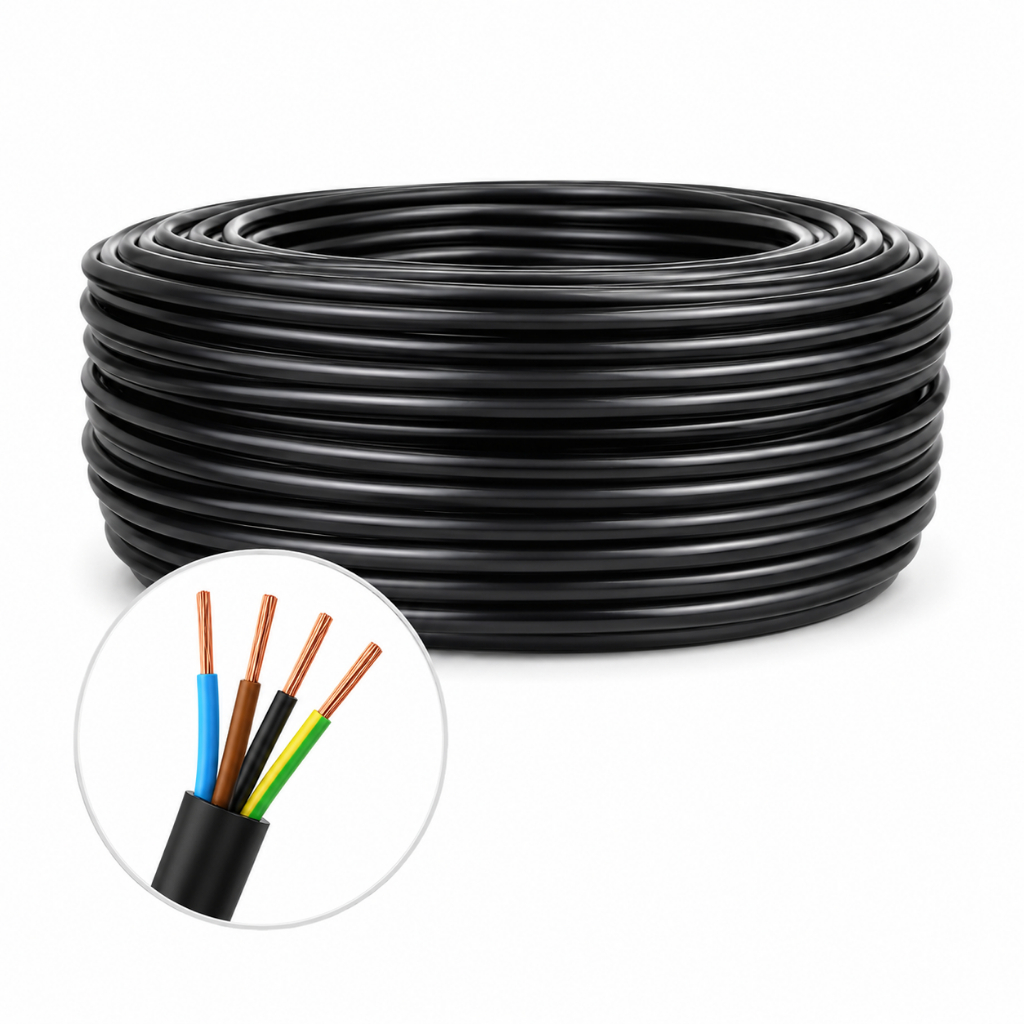 Cabo PP 4X1,5MM Rolo Com 20 Metros