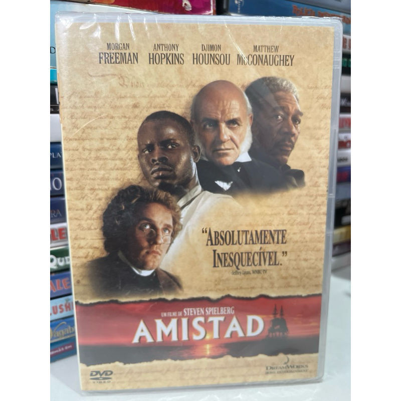Amistad DVD Original Lacrado Steven Spielberg DreamWorks Morgan Freeman Anthony Hopkins