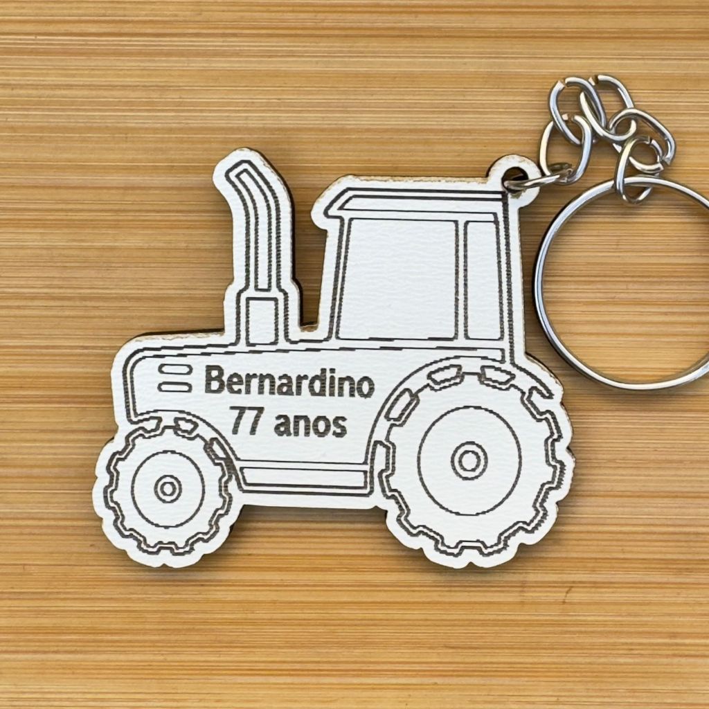 Kit Chaveiros Trator Personalizado Fazendeiro Agronegócio Lembrancinha de Aniversário MDF Lembrancinha em Madeira MDF