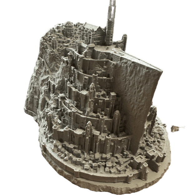 Miniatura Minas Tirith Senhor Dos Anéis Diorama Decoração Geek Impressão 3D Gondor Senhor dos Anéis