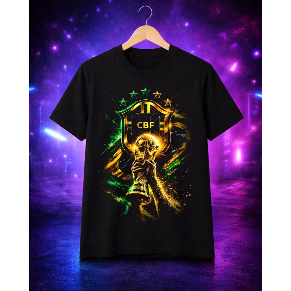 CAMISETA BLUSA BRASIL COPA TÍTULOS, NINGUÉM É PENTA, CAMISA ESTILOSA FEMININA BRAZILIAN CORE, PAÍS DO FUTEBOL