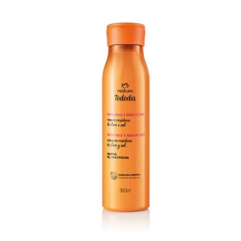 Shampoo Sol, Mar e Piscina Tododia Manga Rosa e Água de Coco 280ml (Natura Original)