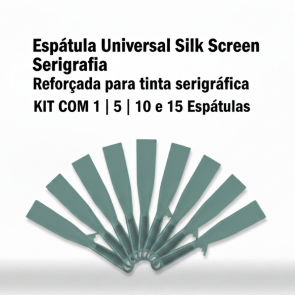 Kit Espátulas Plásticas Serigrafia Silk Tinta (Universal)