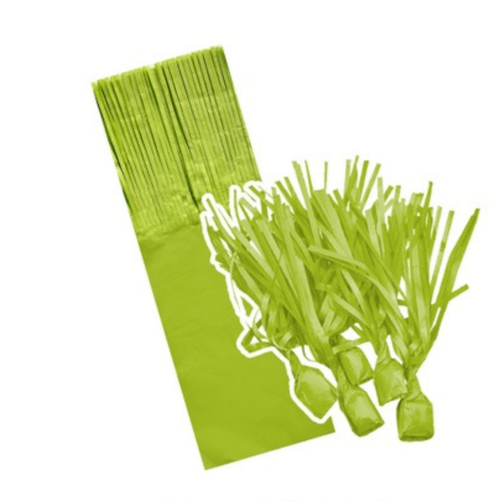 Papel de Seda para Bala de Coco Verde Claro 7x21 cm 48 Folhas 1 Franja Plac Festas – Inspire