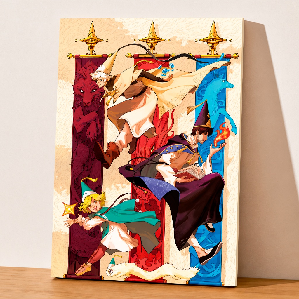 Quadro Placa Decorativa Witch Hat Atelier, anime, poster em mdf A4 e A5