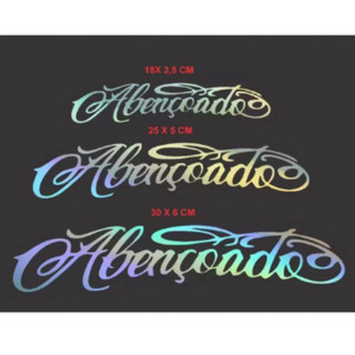 Adesivo Abençoado Religioso Moto Carro caminhão
