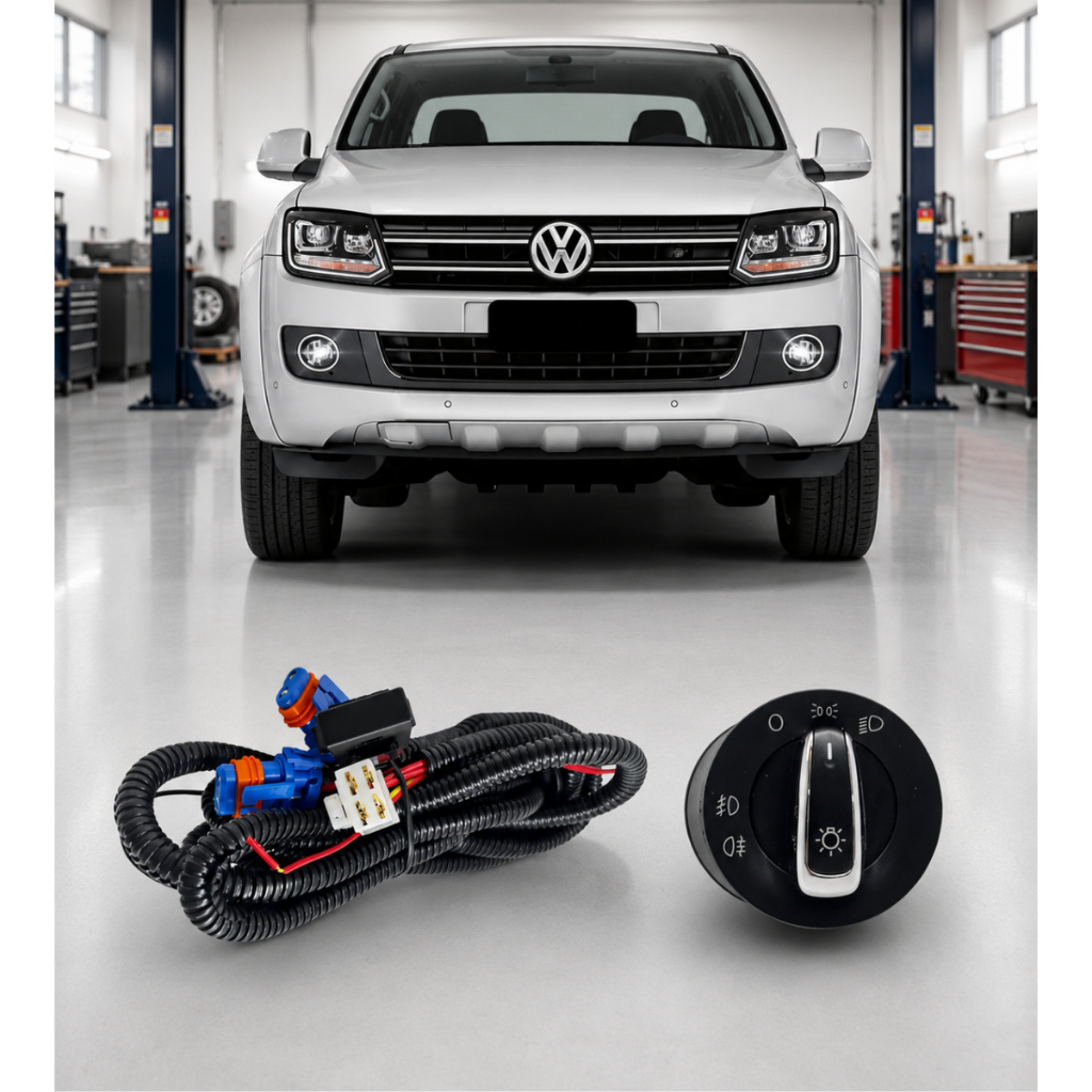 Kit Milha Botao Interruptor Chave E Chicote Amarok 2010 a 2018