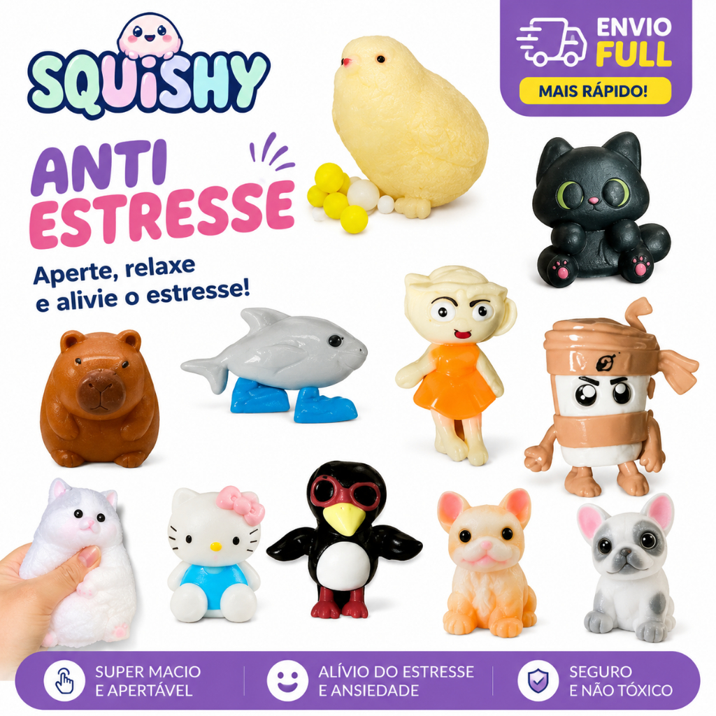 Brinquedos Taba Squishy De Aperto Gatinho Pintinho Cat Soft Squeeze para Alívio De Estresse