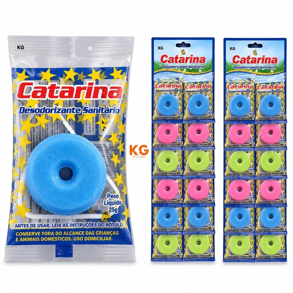 Kit 24 Pedra Sanitária 25g Vaso Banheiro Cheirinho Fragrância Promoção Pronta Entrega