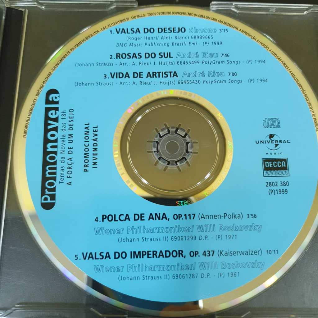 Promo Polygram - Promo Novela A Força de um Destino - Simone / André Rieu - Globo